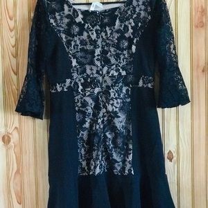 Black and lace dress Petite small